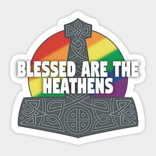 Mjolnir Blessing - Pride Rainbow Sticker